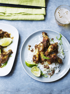 Food styling: Red Curry Chicken Wings